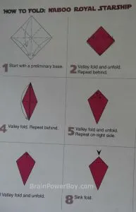 Star Wars Origami Naboo Folds