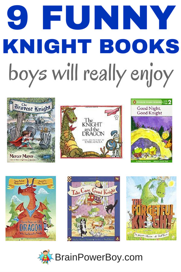 Continuing on with our funny books for boys lists we bring you Funny Knight Books for Boys. They are going to love these! All knights, some dragons and a whole lot of humor! Click through to see the whole list.