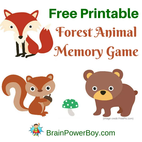 Super cute printable memory game for kids. Your kids are going to love this adorable forest animal game! Click through to print your free copy.