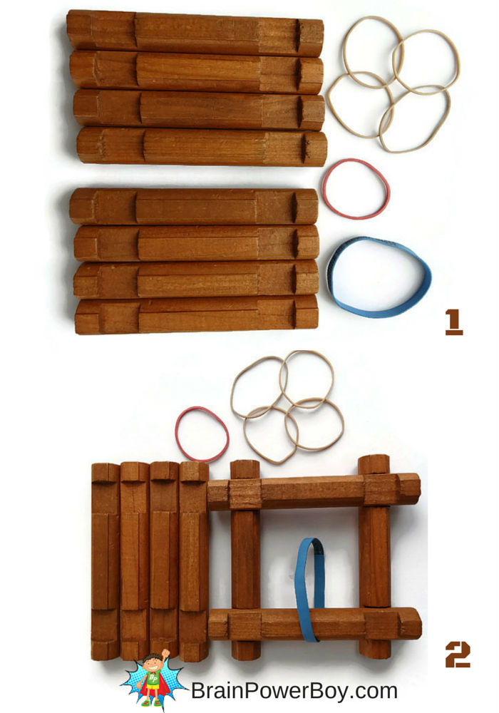 Make a catapult out of Lincoln Logs. Full instructions at BrainPowerBoy.com