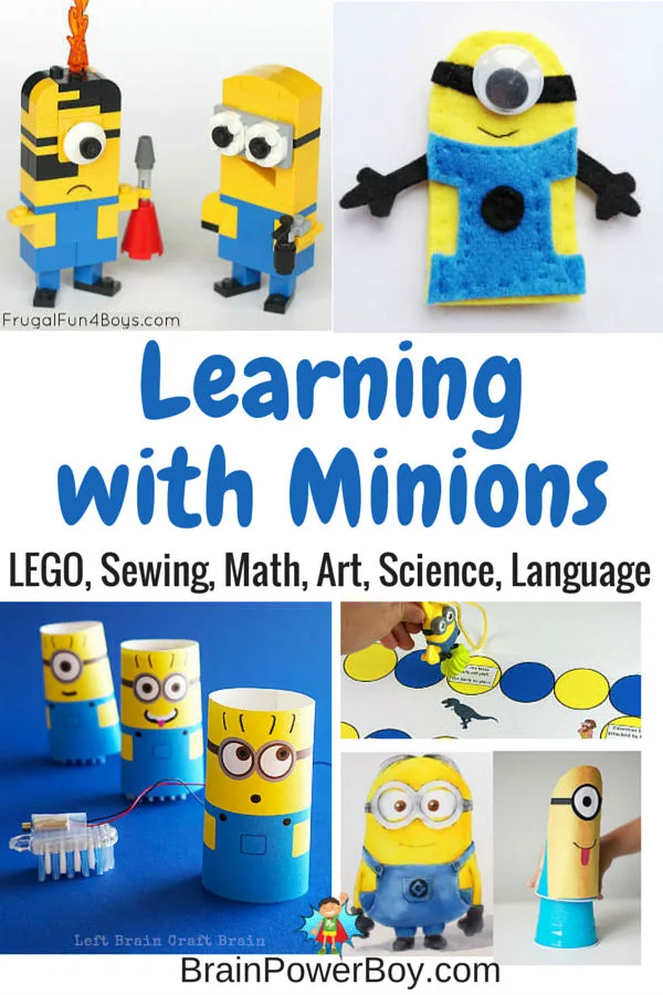 Do your kids love Minions? Try these 9 super fun learning activities that feature the little yellow fellows. Learning is always fun. Add Minions and you and your kids will have a blast.