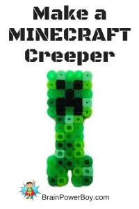Make a Minecraft Creeper! Part of a series of perler bead patterns for Minecraft lovers.