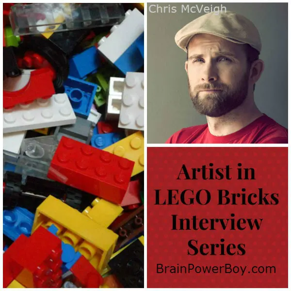 Artist in LEGO Bricks Interview series Chris McVeigh. See Chris' work and what he has to say about LEGO and Learning. | BrainPowerBoy