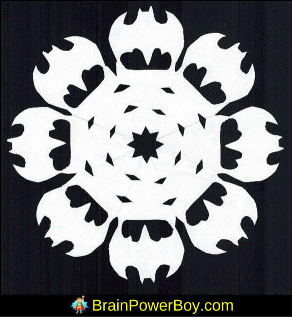 Batman Snowflake Pattern