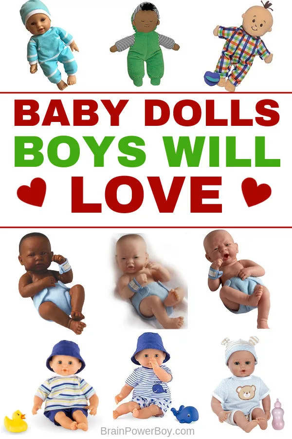The best baby dolls for boys on the market today. Boy mom approved and hand-selected dolls that boys will love to play with. (Yes! Boys do play with dolls!!)