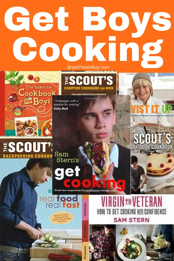 One dozen + books to get boys in the kitchen and cooking! Cooking is a skill they need to know so why not get some books that will engage them because they were written with boys in mind?!