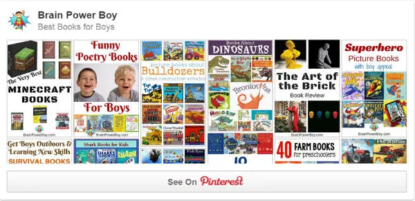 Our Best Books for Boys on Pinterest Board will help you find the some awesome books that boys are sure to love.