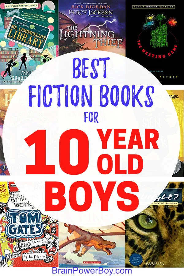 The best fiction books for 10 year old boys. Don't let them miss these boy approved titles!