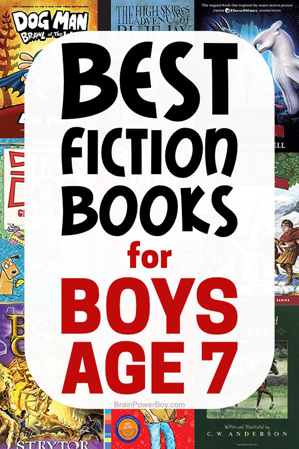 Need fiction books for 7 year old boys? We found the very best titles that they will enjoy reading. You don't want to miss these!! Click or tap to see them all.