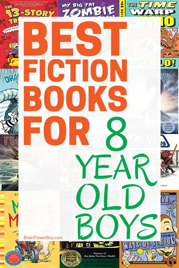 Best Fiction Books for 8 Year Old Boys. From the most popular to classic they will actually read, these fiction books for boys age eight are winners!