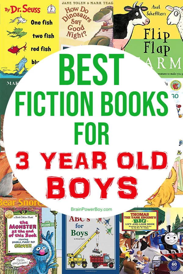 The perfect fiction books for 3 year old boys. These books are just right for boys age 3! They will want to read them again and again.