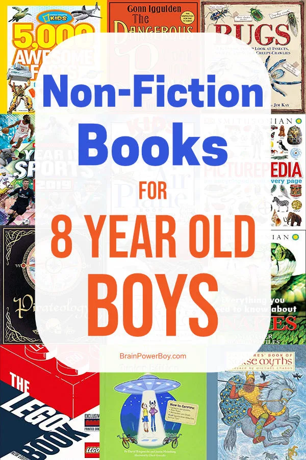 These non-fiction books for 8 year old boys will totally hold their attention. Get the best books and they will enjoy reading!