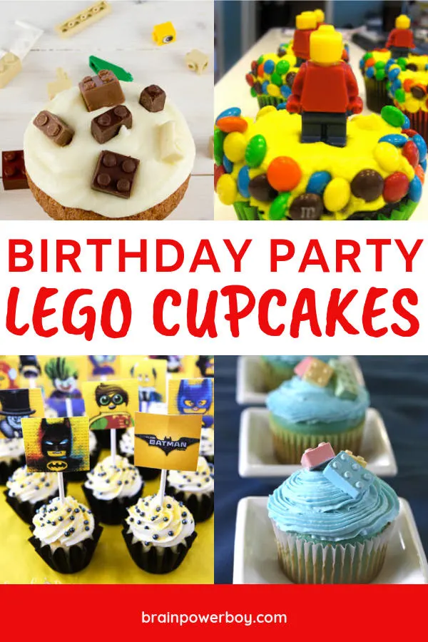 Make these LEGO cupcakes for your LEGO birthday party. The kids will love them! They are easy to make! Recipes and tutorials are included.