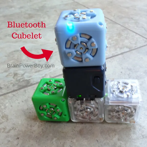 The Bluetooth Cubelet lets you control your Cubelets with an app and if that wasn't cool enough, it also lets you program your robot blocks. It is one of the best ways I know to learn coding. (with ad Home Science Tools)