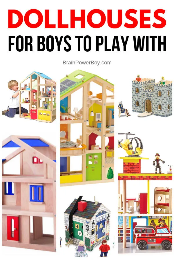 Amazing dollhouses for boys to play with. (Yes, boys do play with dollhouses!) See these and many more dollhouses along with a buying guide and a link to some unique choices as well by tapping or clicking now.