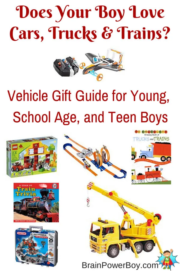 Car, Truck, and Train Experiences Plus Gift Guide for Boys