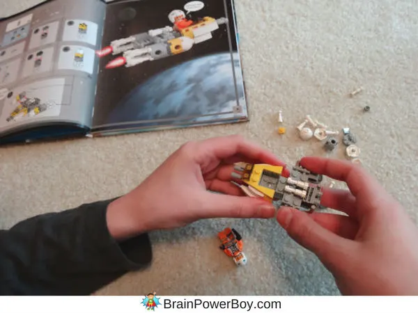 Fun times building Zin's Y-Wing Fighter from the LEGO Star Wars Build Your Own Adventure book. See more pictures on our site. (ad)