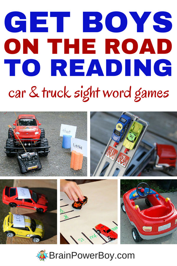 Play these 7 awesome car and truck sight word games as a way to help boys learn to read. They are fun hands-on learning ideas your vehicle lover is sure to go for. We really like #7. Click picture to read the article.