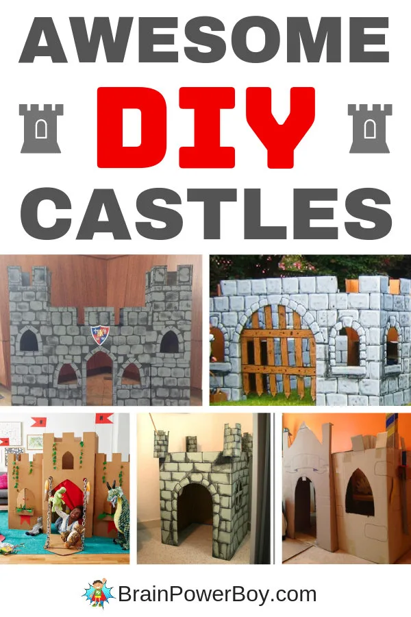 You cannot miss these awesome cardboard castles. Make one as a fort for your young knight today!