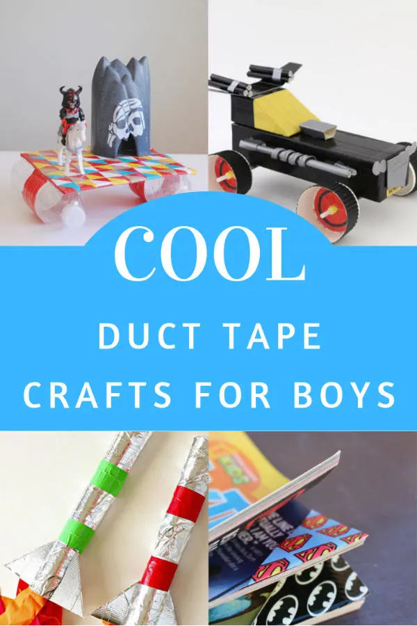 Your boys are going to want to make these cool duct tape crafts! There are some really great ideas here. Tap or click to see them all.