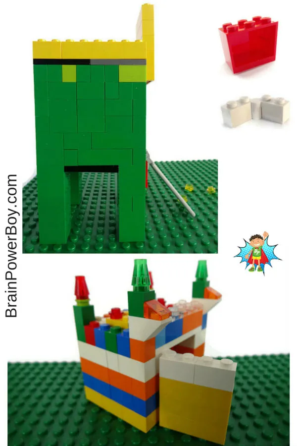 Make a LEGO Leprechaun Trap. Includes how to make a door that closes.