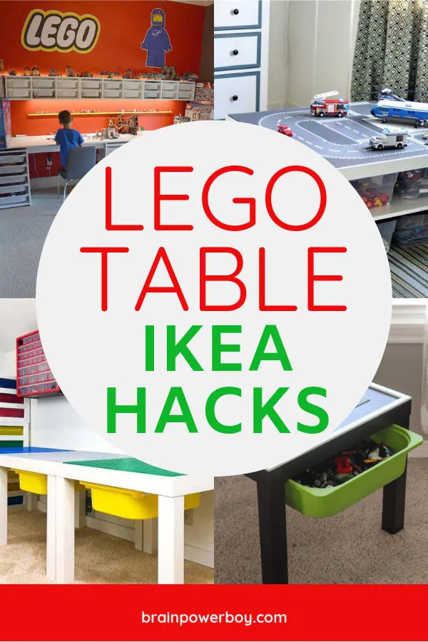 Lego building table with cheap storage ikea