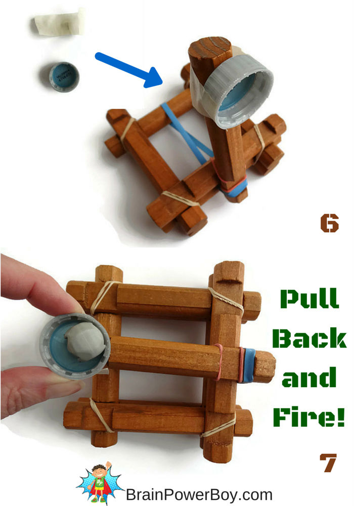 DIY Lincoln Log Catapult Toy to make and play with.