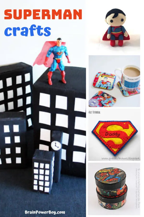 DIY Superman craft ideas you can totally make. See them all by clicking or tapping now.