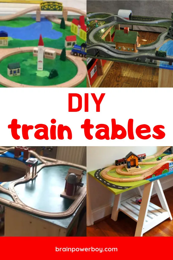 DIY wooden train tables you do not want to miss! We found the best ones to make for your home.