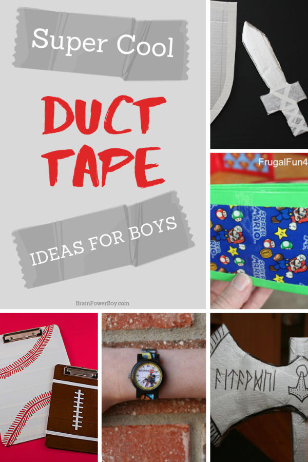 If you have boys, you won't want to miss these! They have such cool duct tape out now that it is time to revisit duct tape crafts.