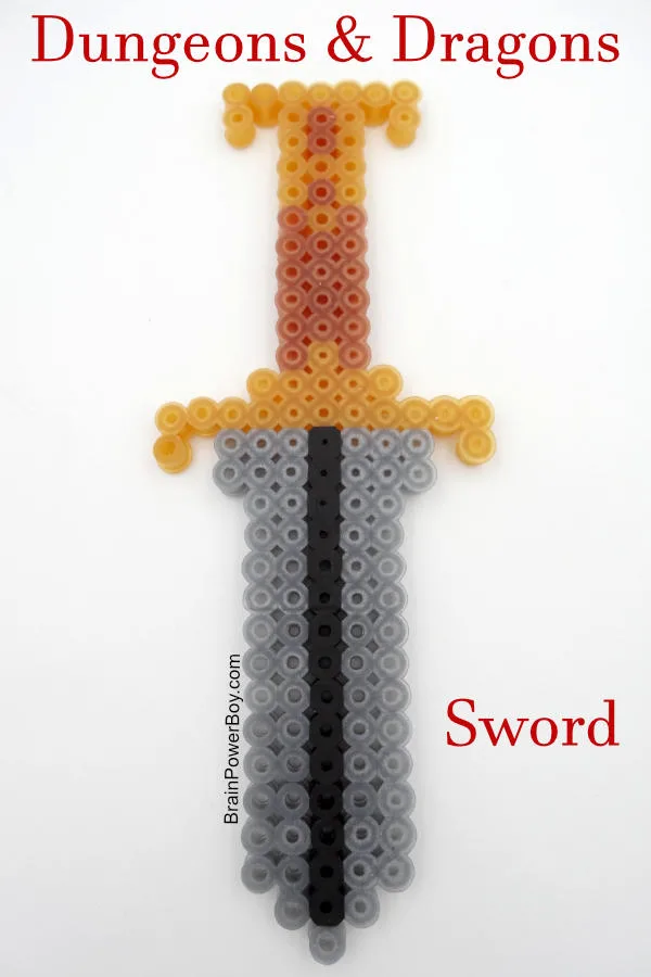 D&D Sword Perler Bead Pattern! 