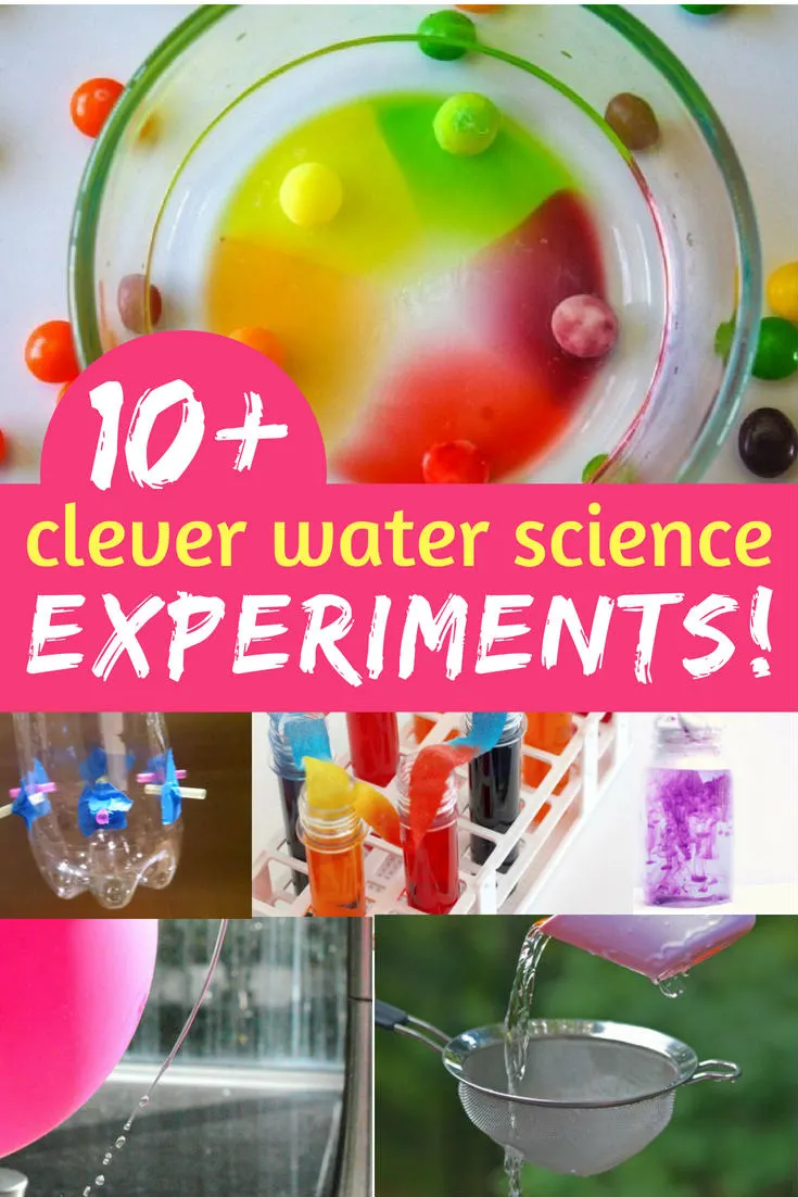 Water, water everywhere and so many experiments to try! These easy science experiments with water will get kids learning and, believe me, they will absolutely enjoy doing them.