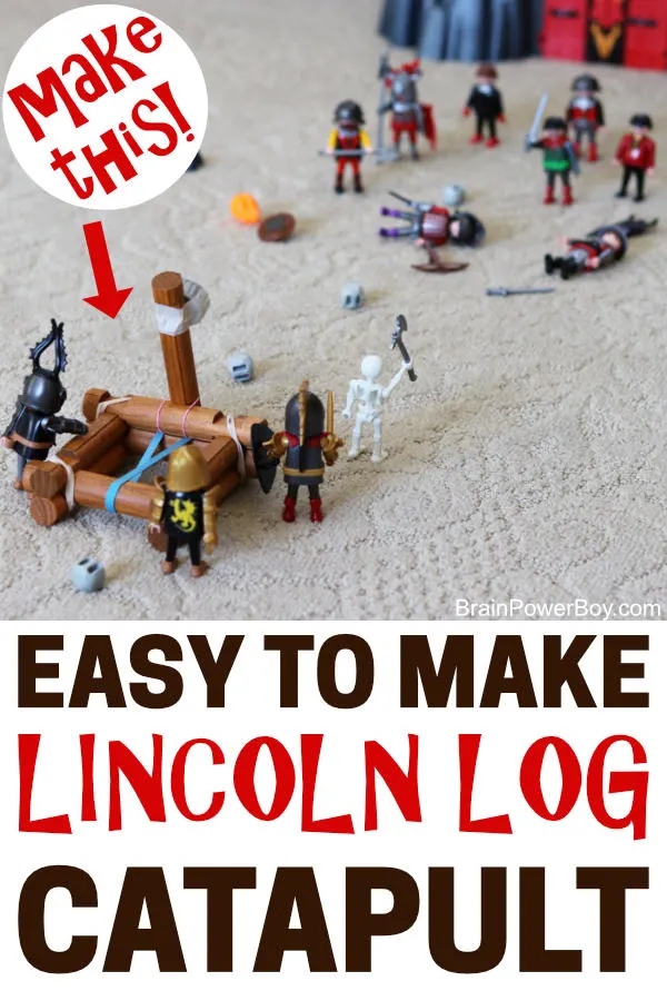 Get directions for this Easy to Make Catapult from Lincoln Logs! It is super fun to make and even more fun to play with. Tutorial with video on site.