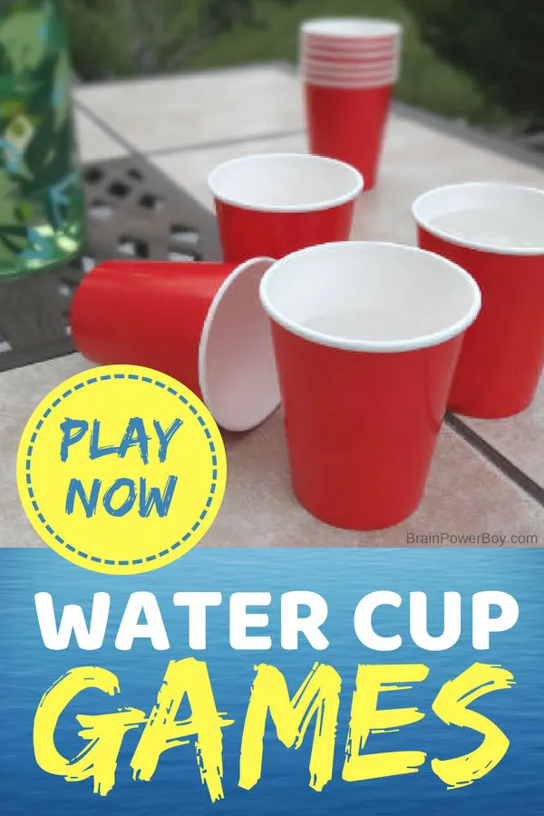 Stay at home and have a great time in your own backyard! There are over 20 backyard water game ideas to try including water cup games that you can play today!