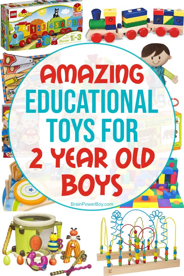These educational gifts for 2 year old boys are amazing! They are designed to get boys learning and the best part is they are super fun!