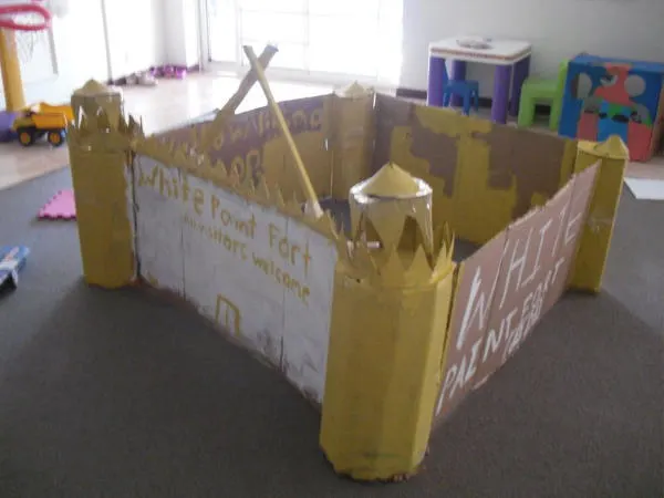 Large Castle Fort Cardboard Creation