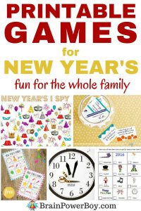 Printable Games for New Year's Fun