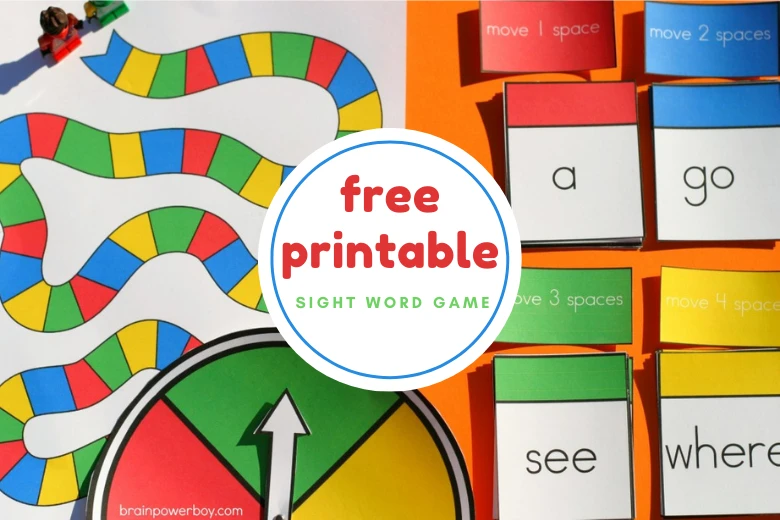 free printable sight word game