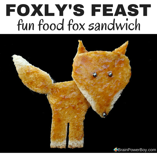 Read Foxly's Feast, a delightful wordless picture book, then make this easy to make fun food fox lunch. He is almost too cute to eat! Directions on site - click picture to read the article.