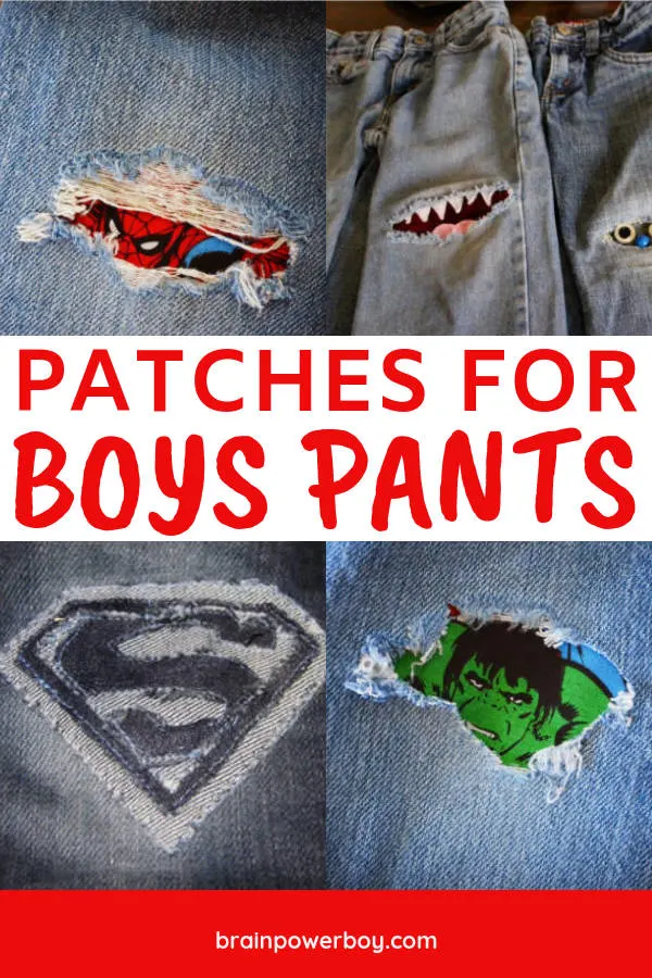 Looking for fun patches to fix the holes in your boys jeans? Try these patches for boys pants. Your boys will love them.