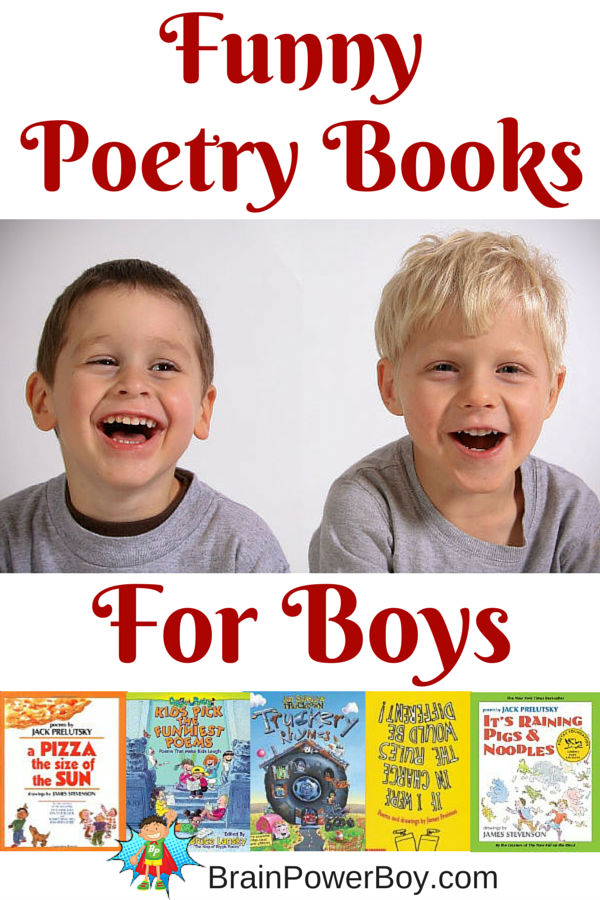 Poetry is great to help develop reading and writing skills. Try 11 super funny poetry books that are sure to be a hit with boys.