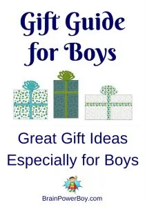 Growing Gift Guide for Boys of all ages.