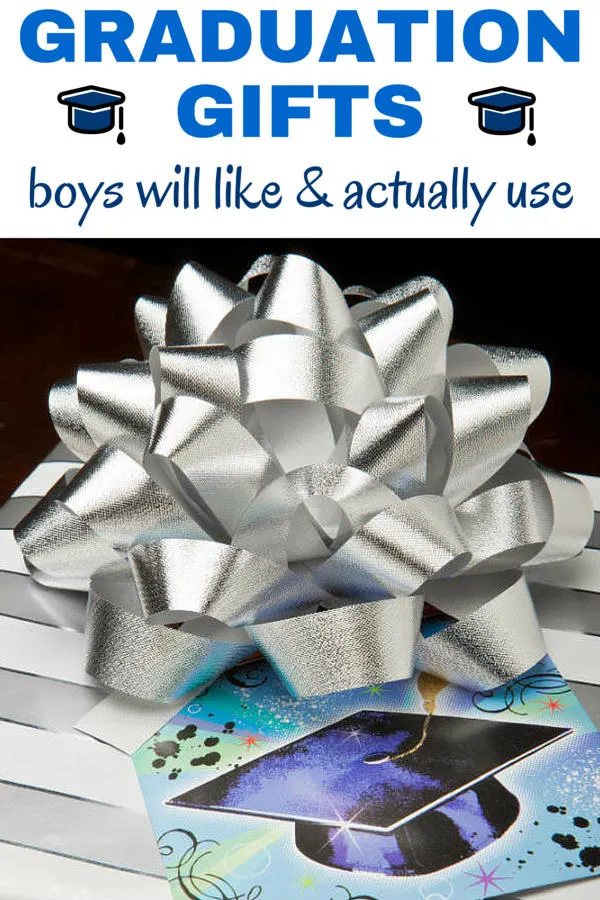 These graduation gifts for high school boys are perfect. They will like them and actually use them! Click to see the list.