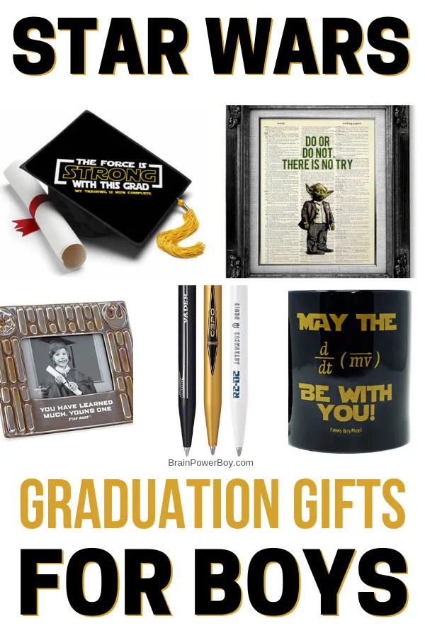Graduation Gifts for Boys Who Are Star Wars Fans! They are going to love what you get them when you use this list!!