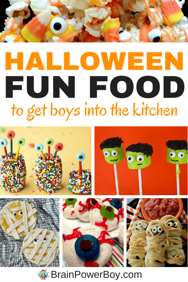  Halloween  Fun Food  to Get Boys Cooking  Brain Power Boy