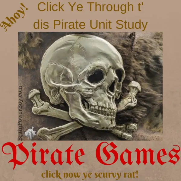 Pirate Learning Games! We are starting a big unit study on pirates starting with fun pirate games.
