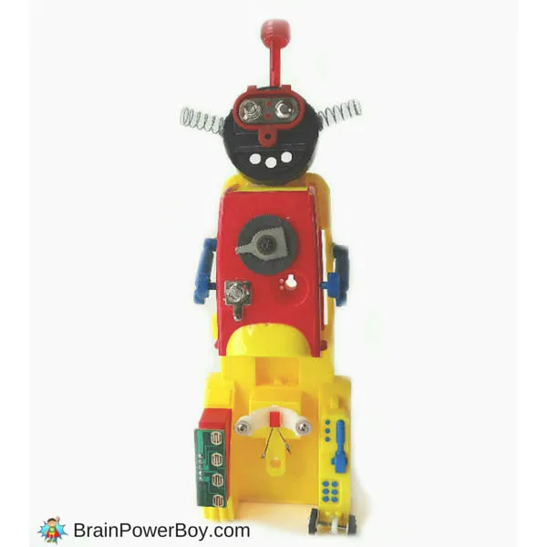 Make your own recycled toy robot. Part of a free reduce, reuse and recycle homeschool unit study.