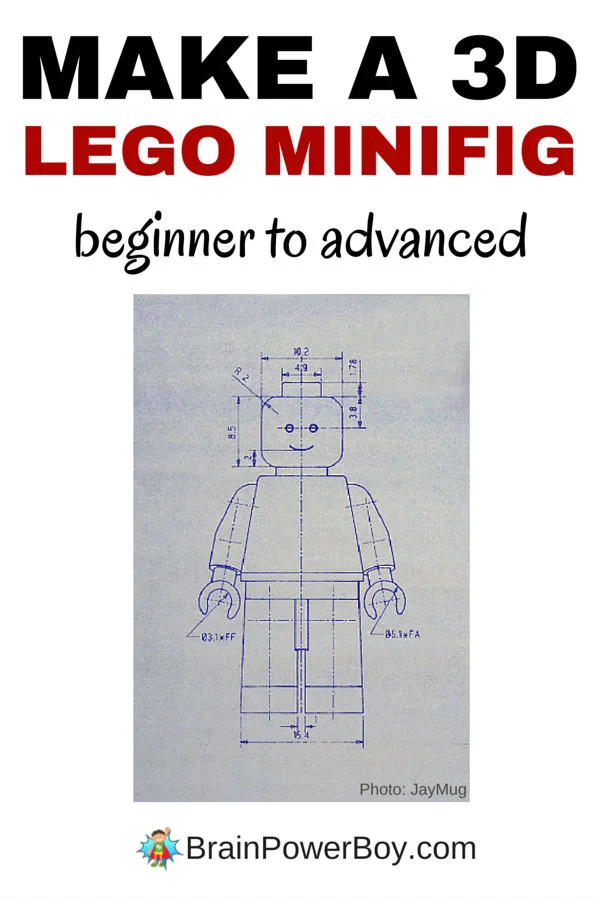 Directions and video tutorials will teach you how to make a 3D LEGO Minifig. There is an easy beginner option as well as something for the more advanced designer. Click through to learn how to make your own minfig on the computer.