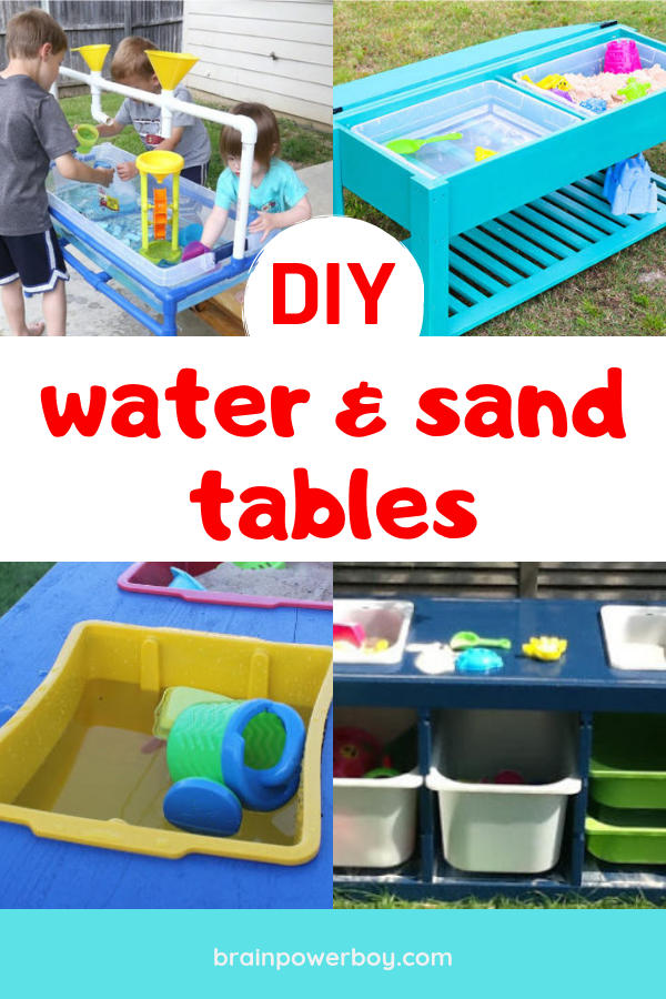 These DIY water and sand tables are just what you need for your backyard! If you want to make a water or sand table these are the ones you HAVE to see!