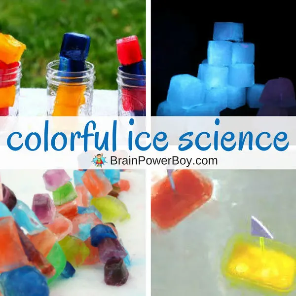 Beautiful, aren't they? Try these ice science experiments using colored ice! Get these and all the other ice science ideas by clicking.
